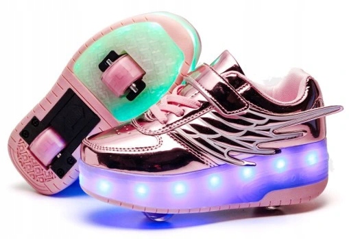 

Butorolki Buty Z Rolkami Rolki Wrotki Led Różowe