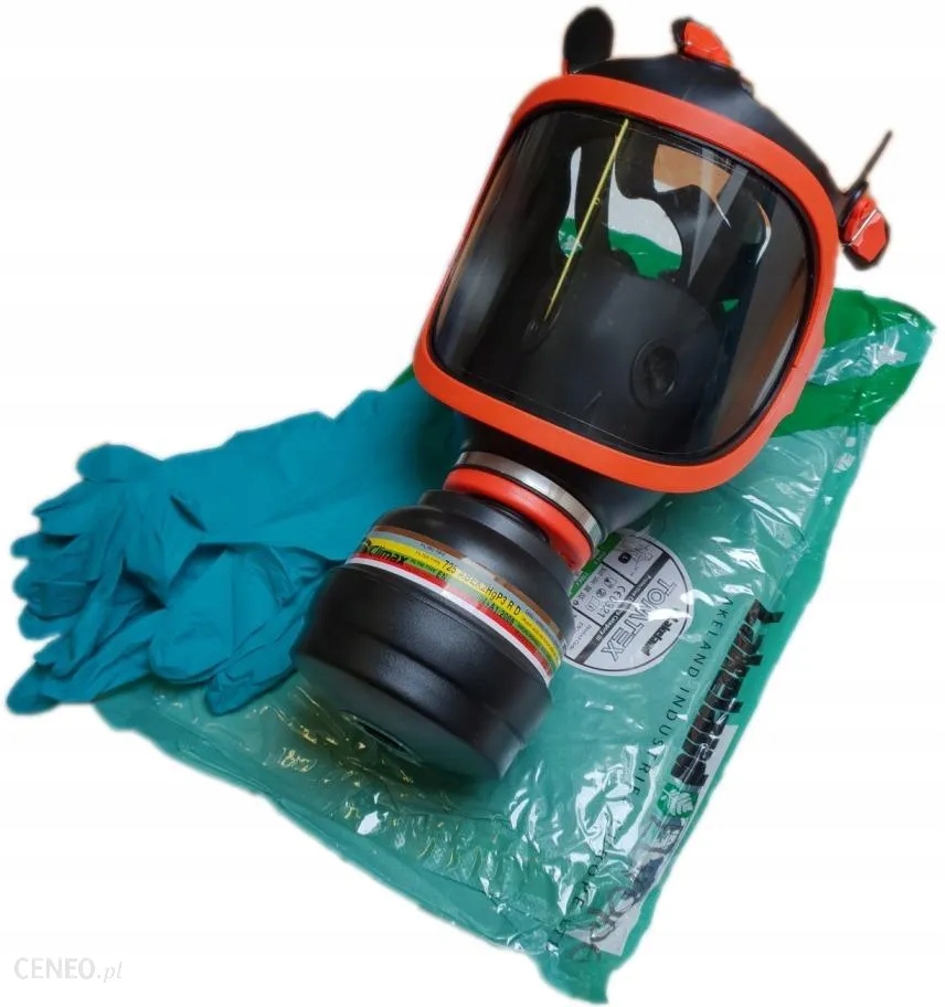 Zestaw ochrony chemicznej Maska pełnotwarzowa Opryski IZOC-3 roz. XL