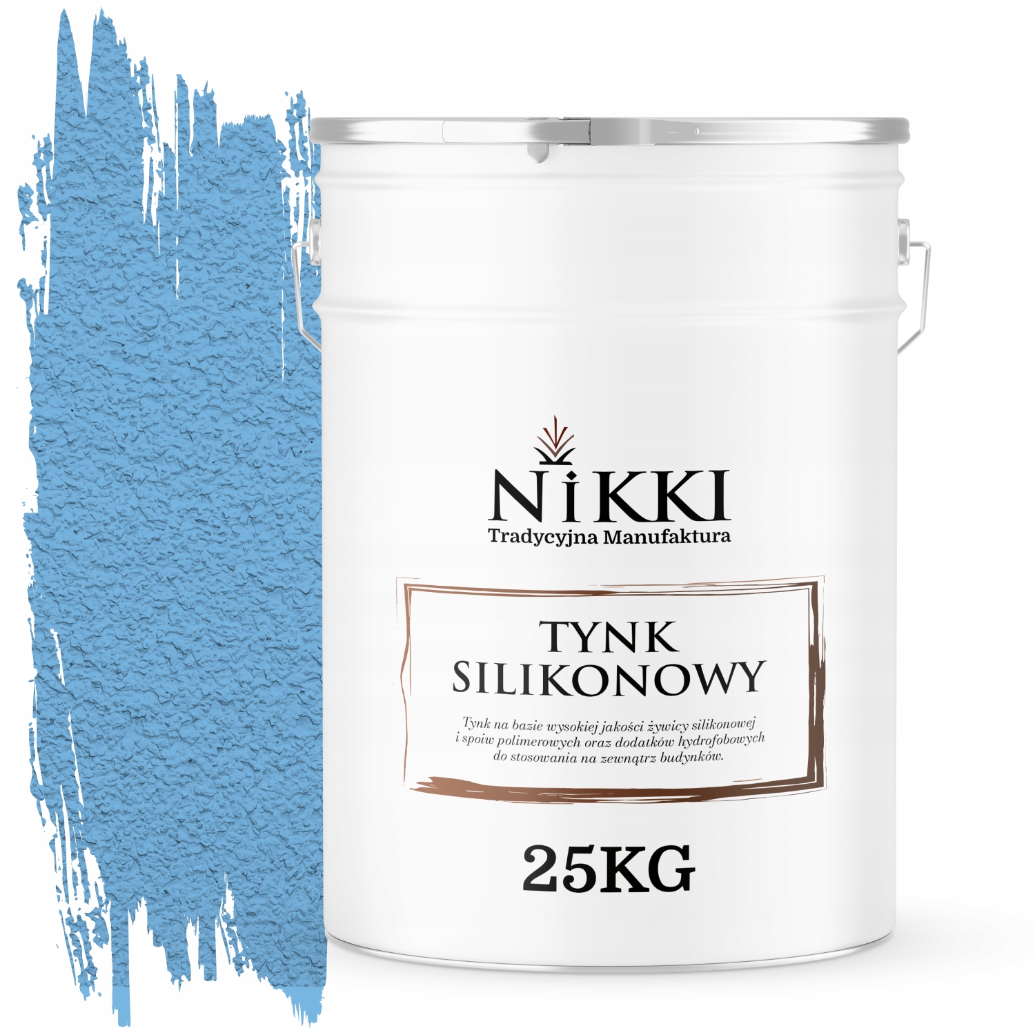 Silikónová Fasádna Omietka Modrá F116 25KG Baranek Granulácia 2.0 mm