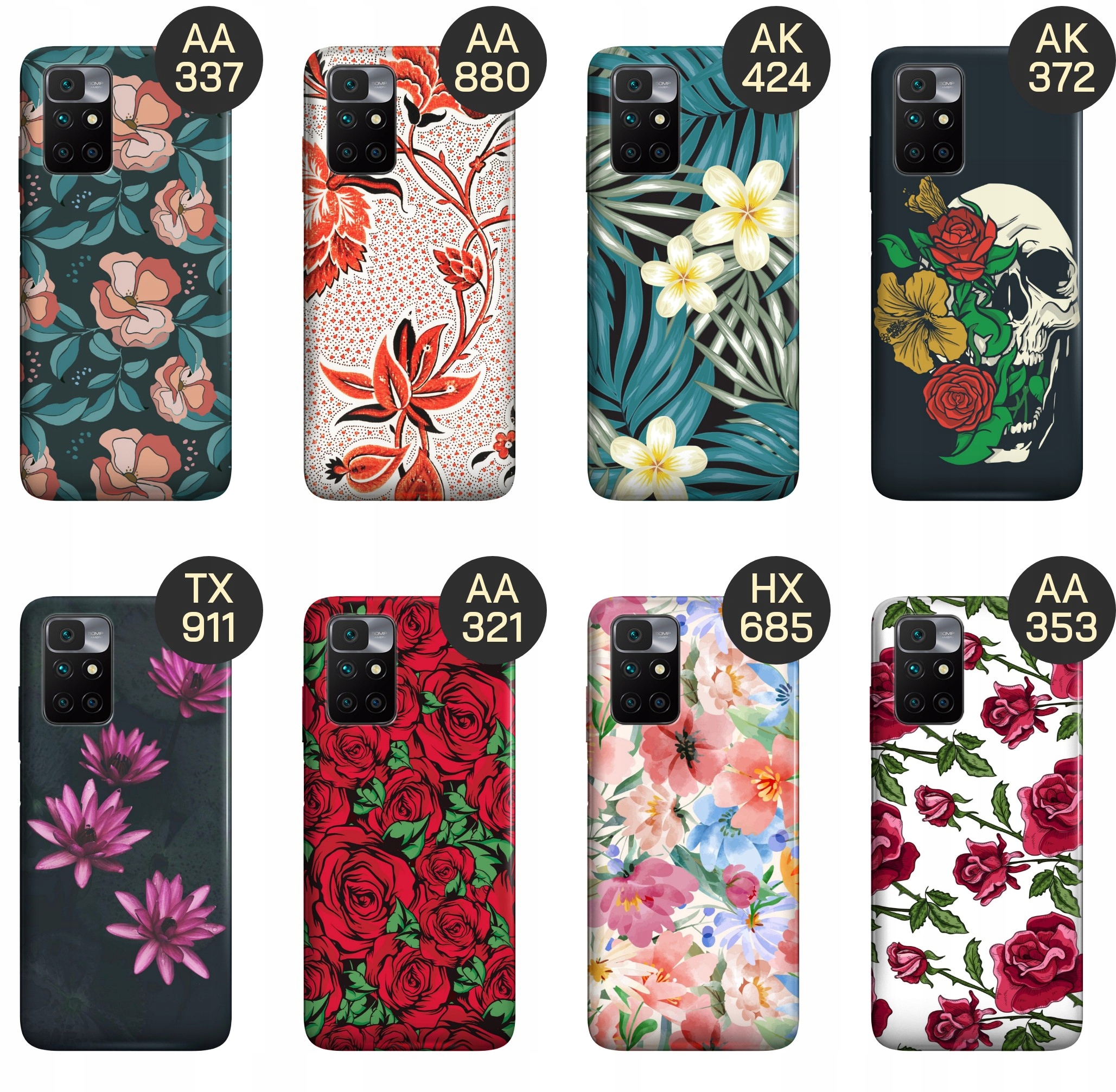 ETUI DO XIAOMI REDMI 10 WZORY KWIATY KWIECISTE FLOWER OBUDOWA POKROWIEC Marka Hello Case