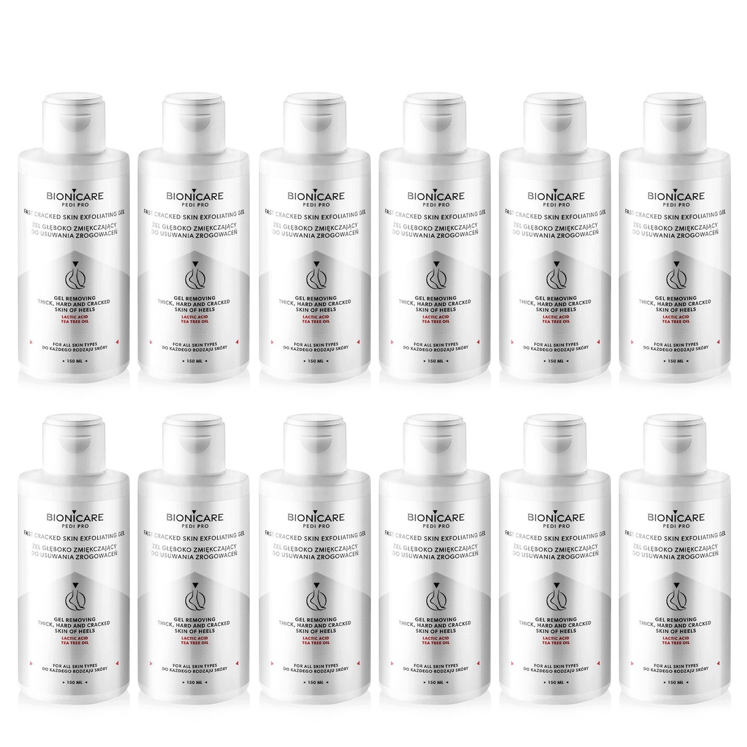 Bionicare Gel Změkčující Zrohovatění 150 ml 12 ks