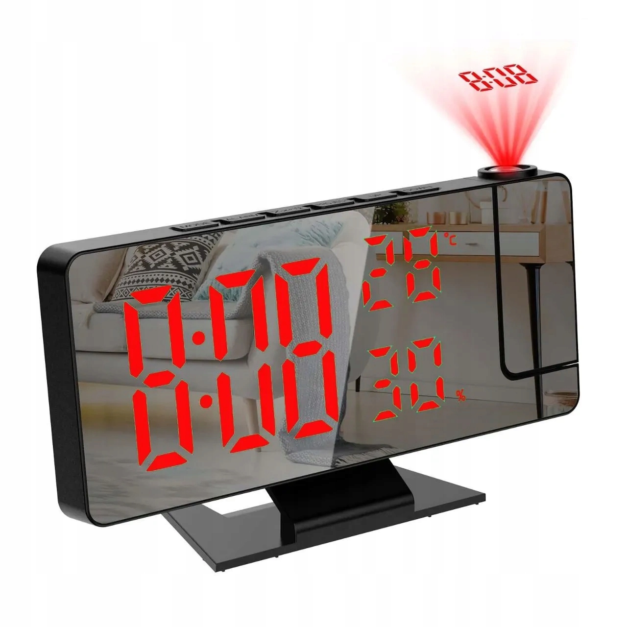 ELEKTRONICZNY ZEGAREK BUDZIK Z CZUJNIKIEM DŹWIĘKU Marka bez marki