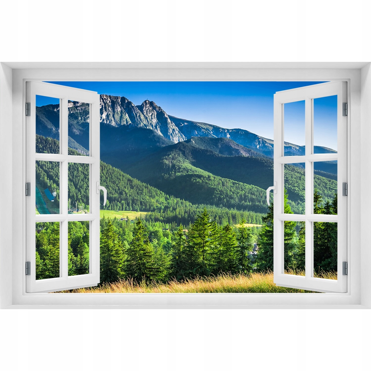 

Naklejka Fototapeta Okno Skocznia w Tatrach 120x80