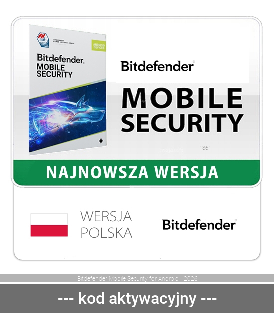 Bitdefender Mobile Security na Androida 1st/ 1rok - 2026