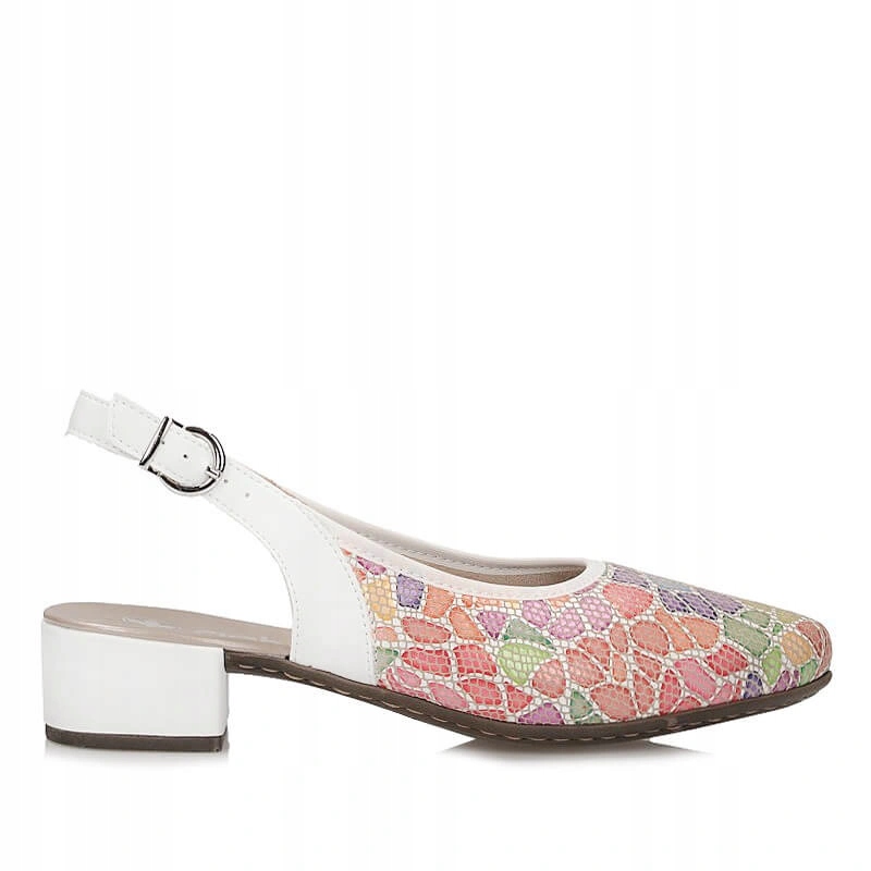 Dámské lodičky Rieker 47060-90 barevné s odkrytou sponou