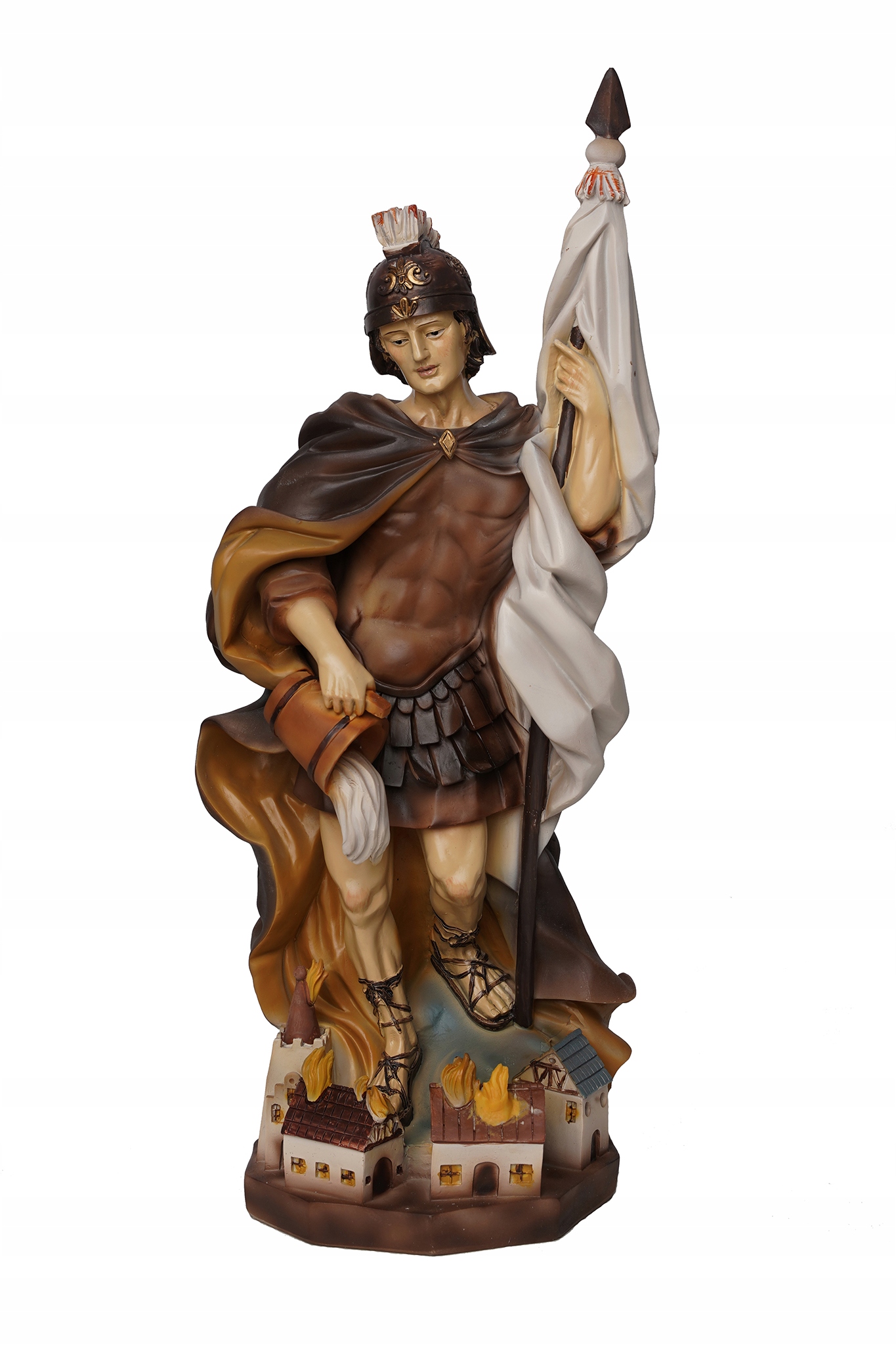 Bejcovaná socha sv. Floriána Hasiča Patron Hasičov A Kominárov 50,0 cm