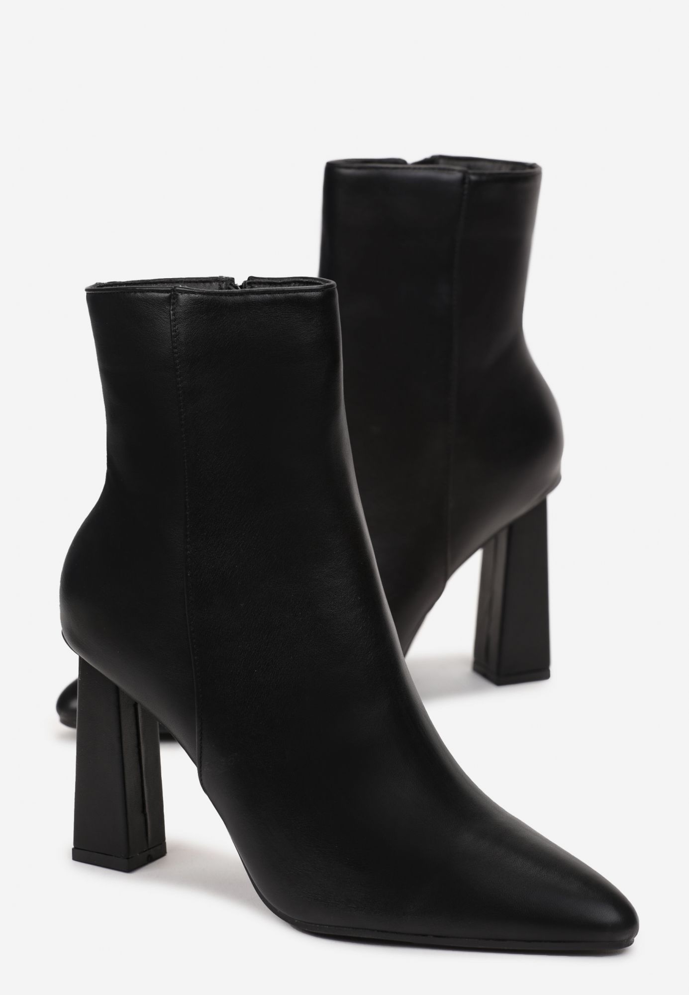 Born2Be Czarne Botki damskie 36 Ekoskóra Rozmiar 36