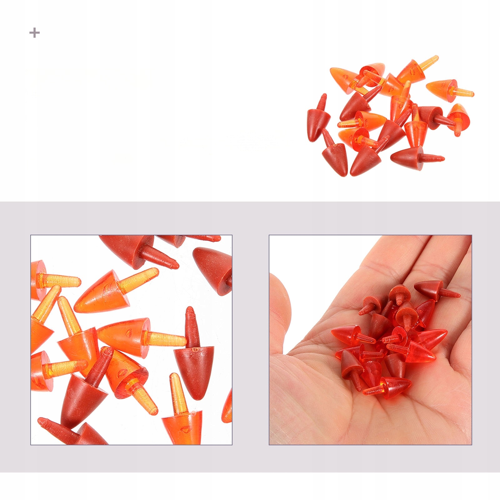 AKCESORIA DO ŚWIĄTECZNEGO RZEMIOSŁA Z PLASTIKOWEGO NOSA BAŁWANA Marka bez marki