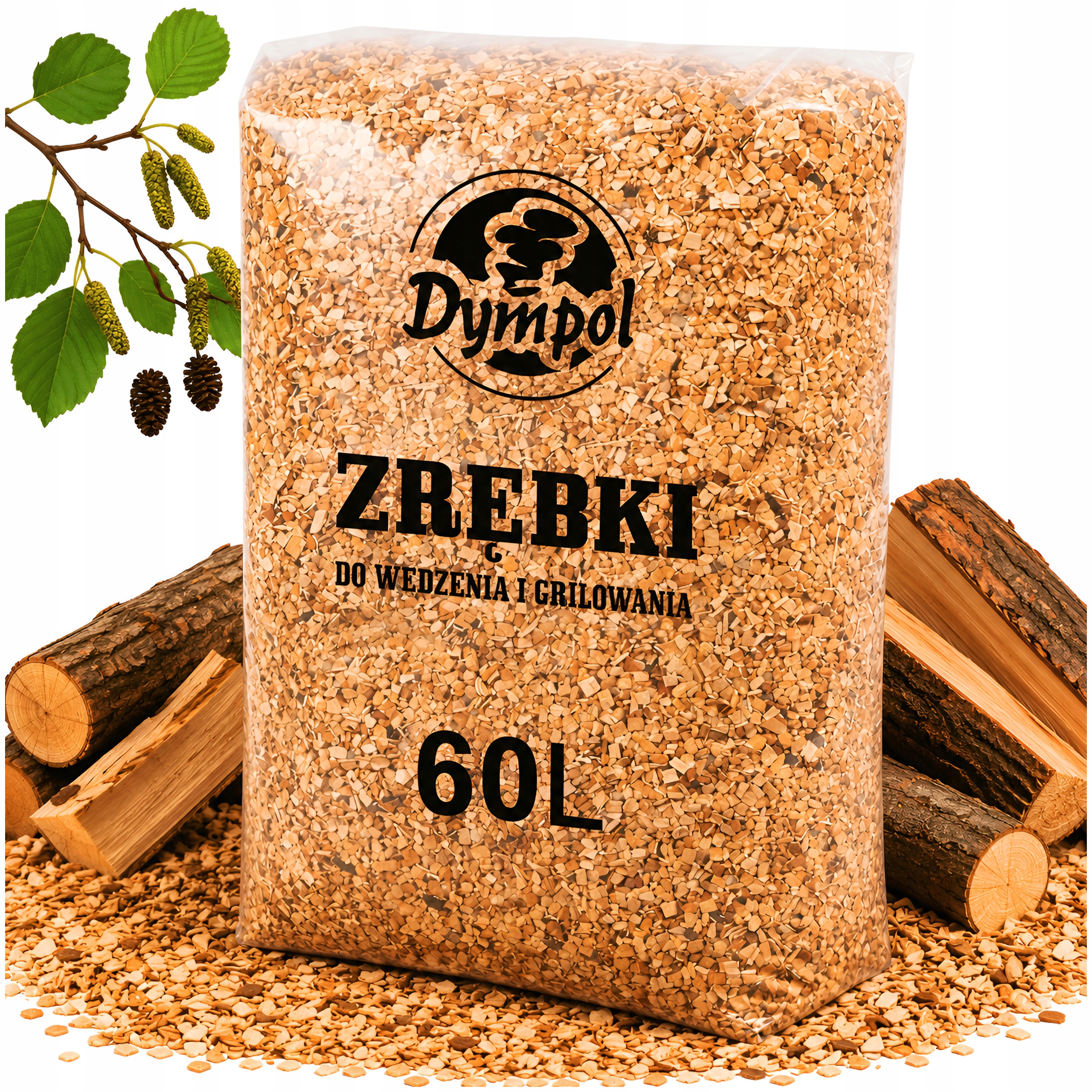 Štěpky Na Uzení Pro Uzení A Grilování Olše Suché KL08 15KG 60L Dympol