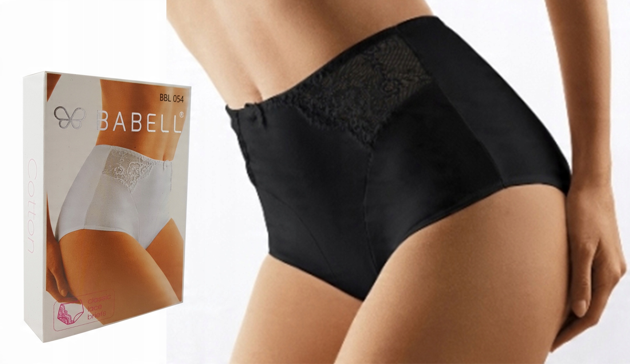 

Babell figi 054 wysokie majtki Czarne, L