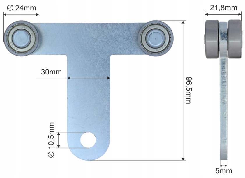 WÓZEK ROLKA DACHU KRONE T Numer katalogowy części 5121
