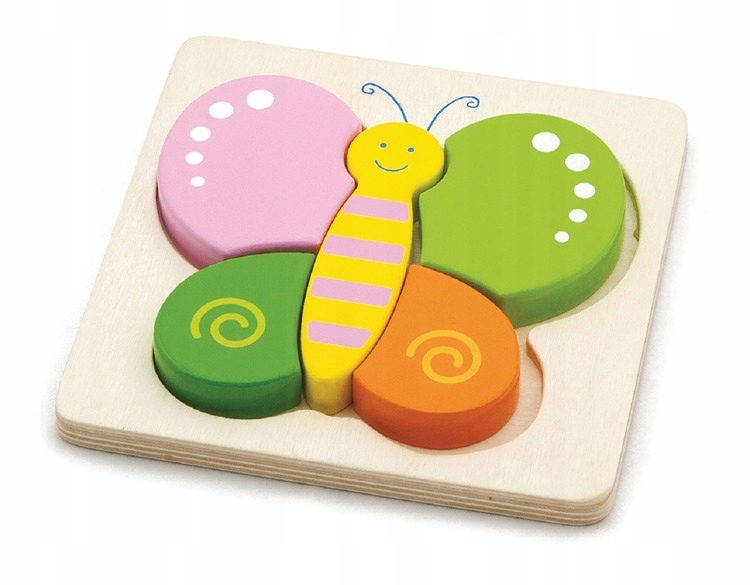 

Pierwsze Puzzle Maluszka Motyl 50170 Drewno Viga