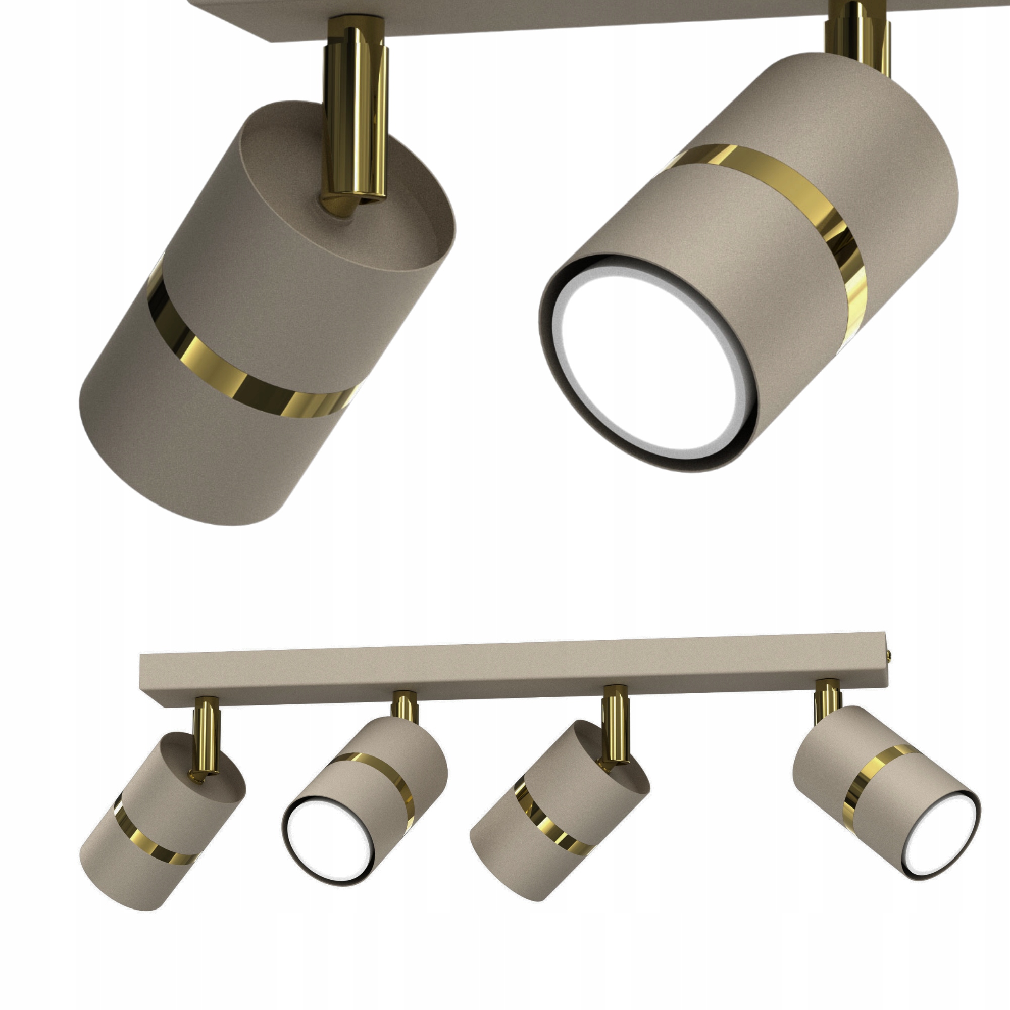 Stropní Svítidlo Stropní Pohyblivá Závěsná Lampa Spot GU10 Led Kašmír Tuby 4-BODOVÁ