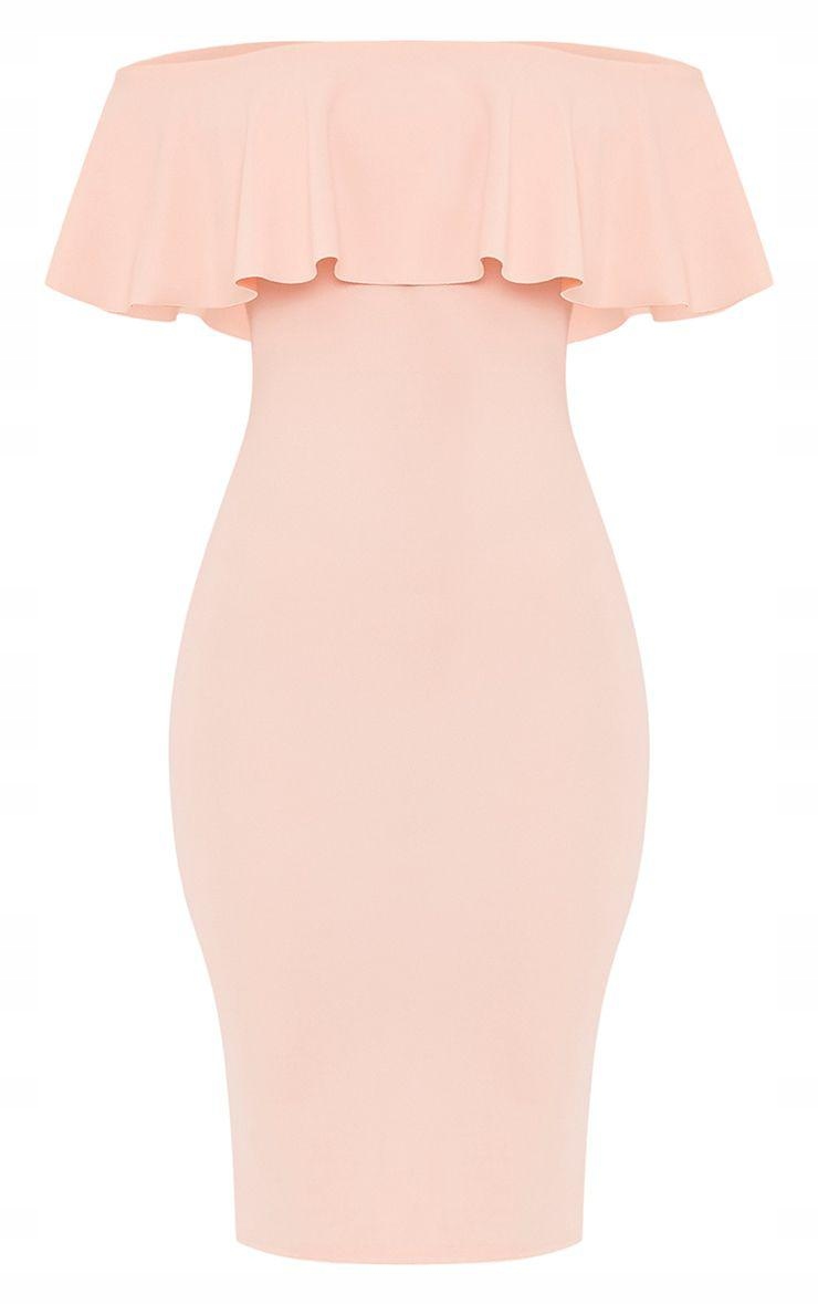 PRETTYLITTLETHING RÓŻOWA SUKIENKA FALBANA 40 Marka Prettylittlething