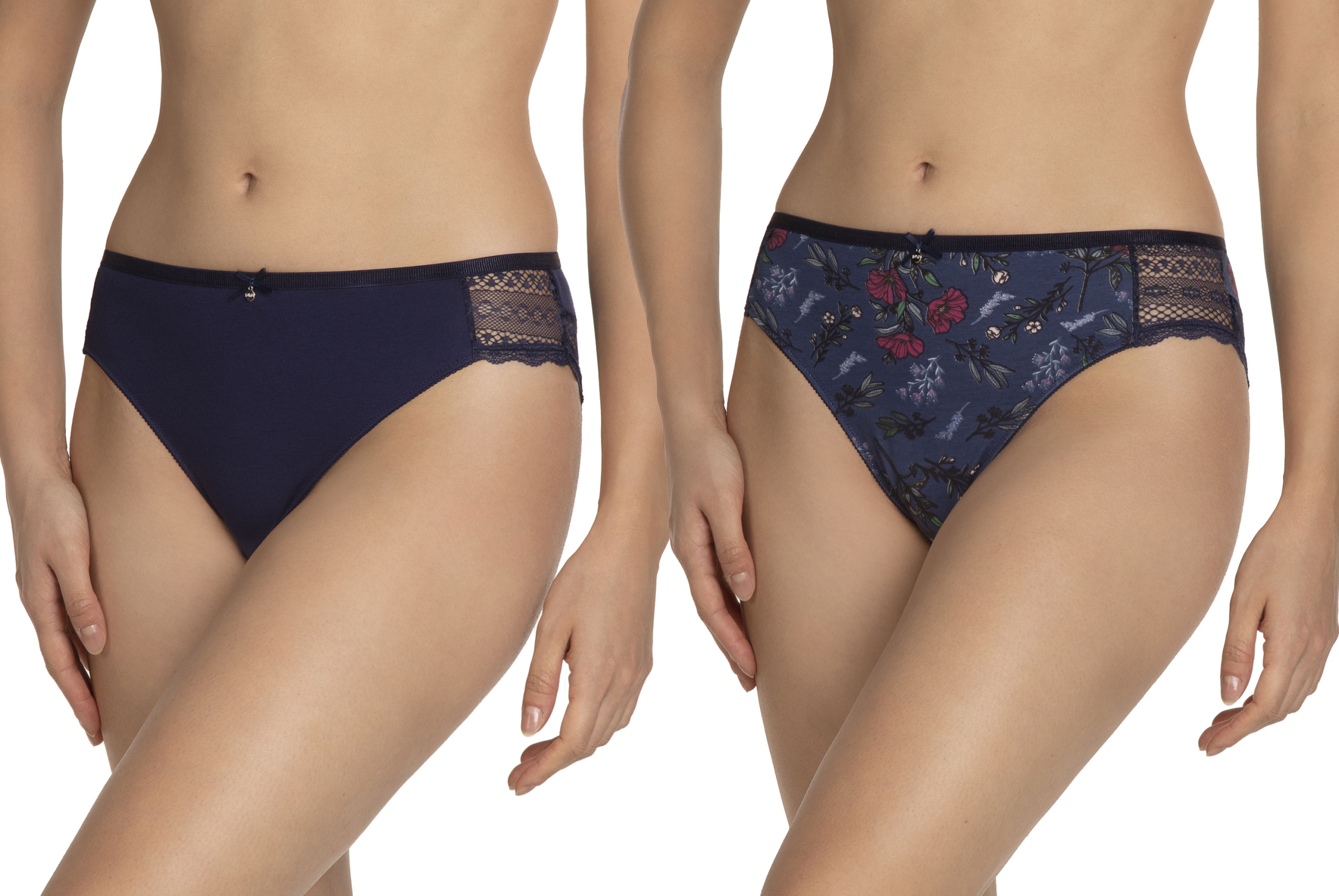 

Lama figi damskie L-1373BI bikini 2-pak bawełna L