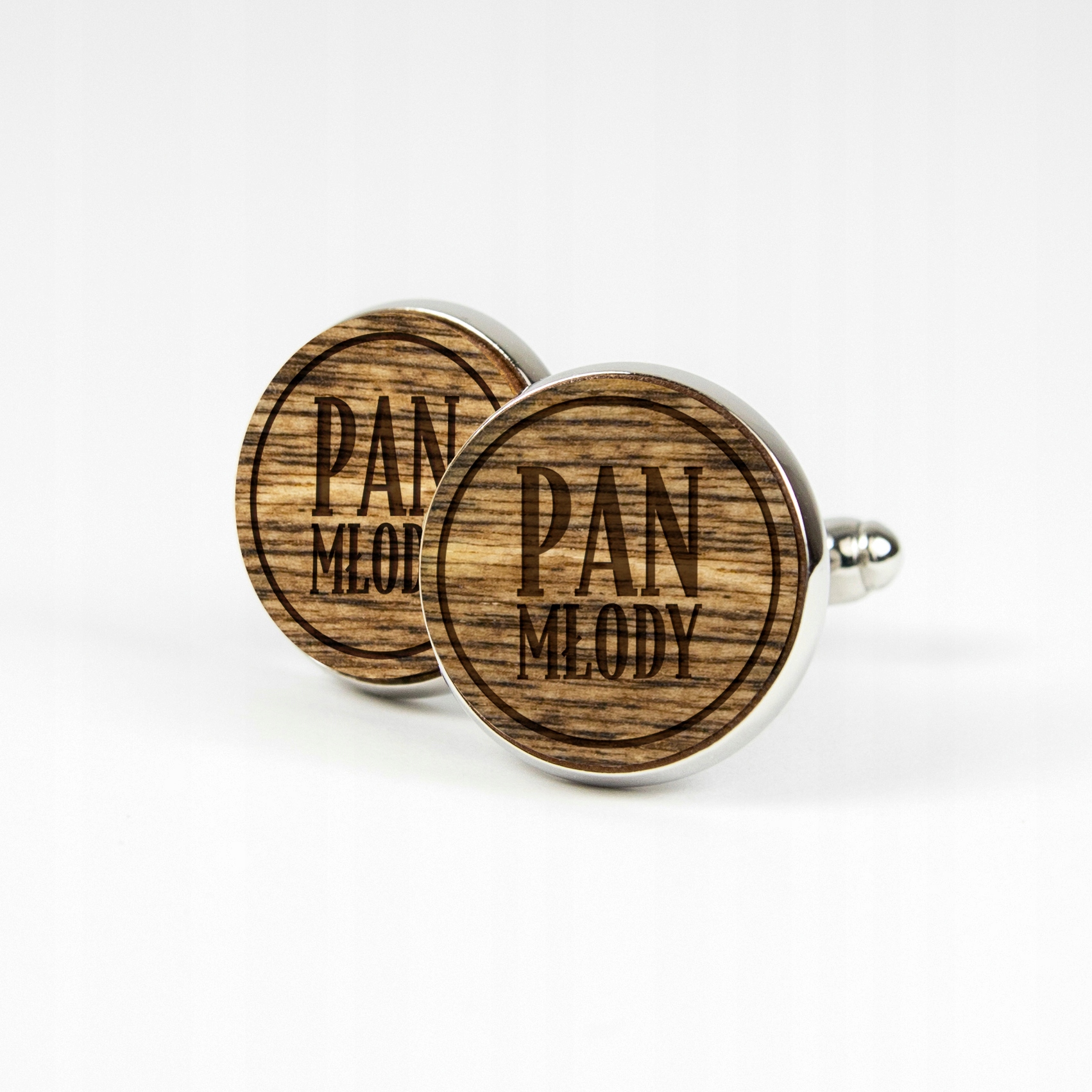 DREWNIANE SPINKI DO MANKIETÓW PAN MŁODY DREWNO