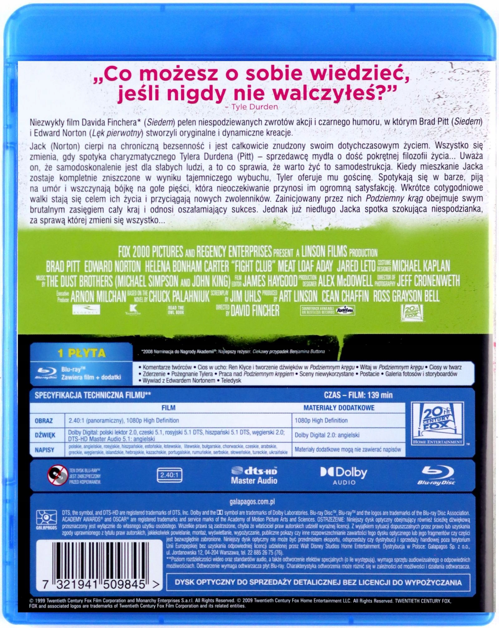 PODZIEMNY KRĄG (BLU-RAY) Stan opakowania oryginalne