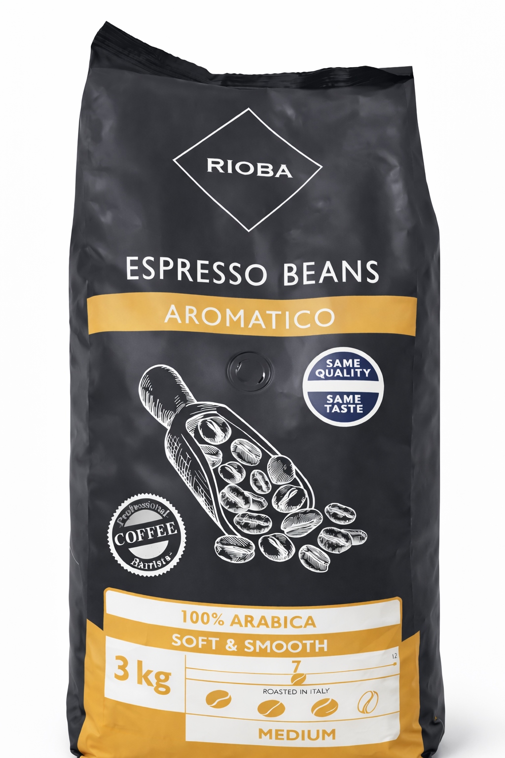 Kawa ziarnista Rioba Aromatico 3KG Duże opakowanie 100% Arabica