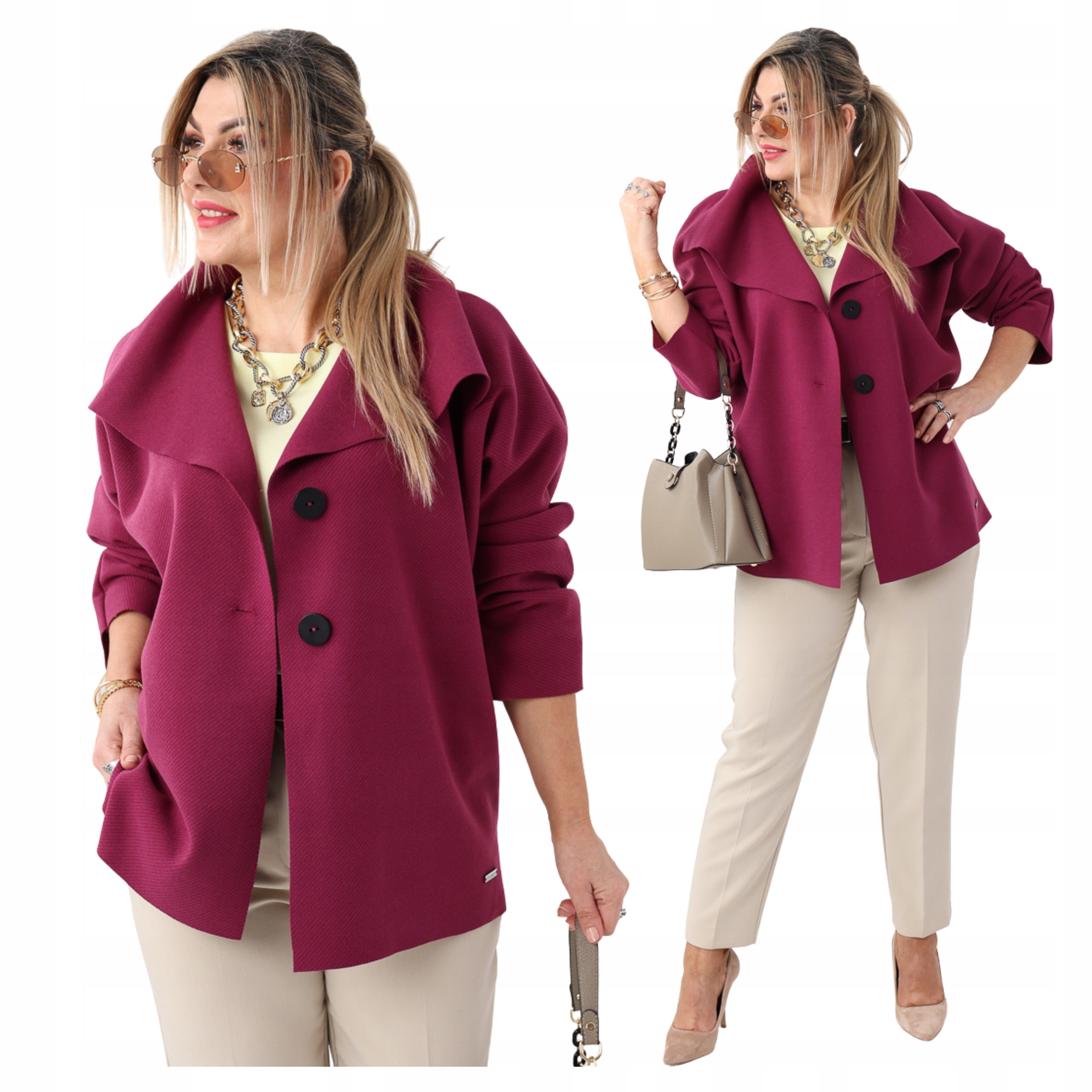 Kurtka narzutka damska przejściowa Polski Producent duże rozmiary