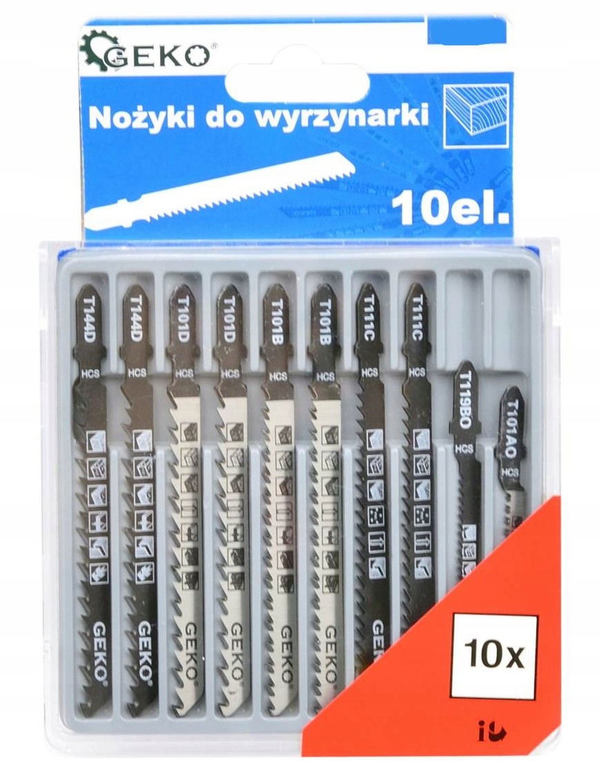 

Nożyki Brzeszczoty do wyrzynarki 10szt typ T
