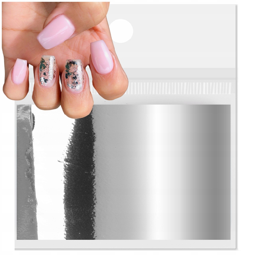 

Folia Transferowa Srebrna do paznokci silver