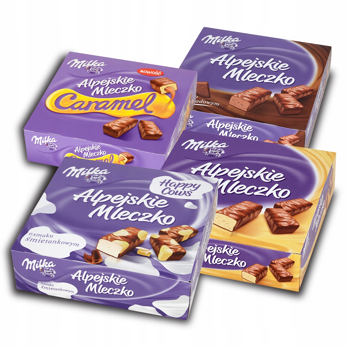 Levně Milka Alpské mléko sada 4 x 330 g