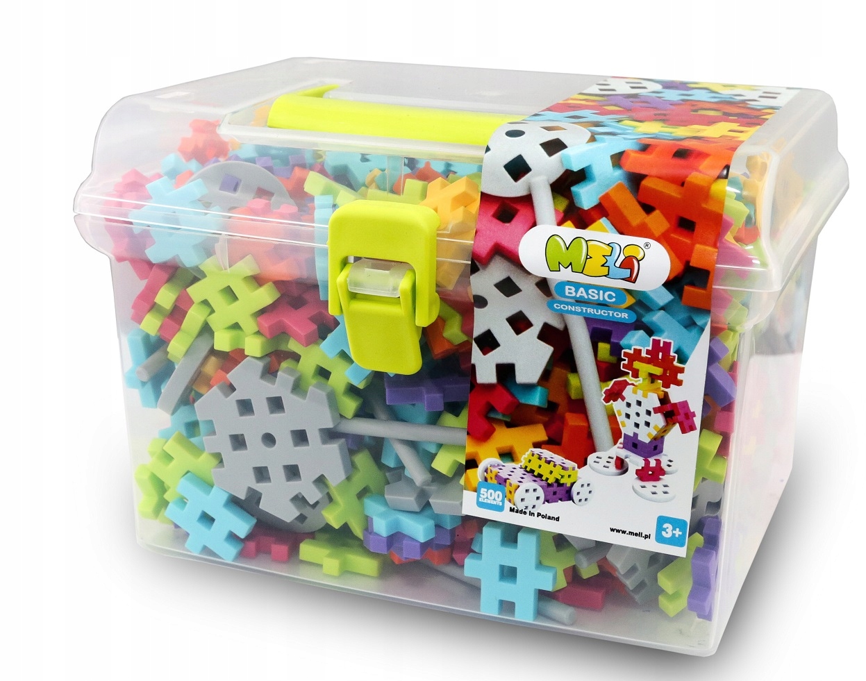 

Klocki Wafle Meli Constructor Travel Box 500