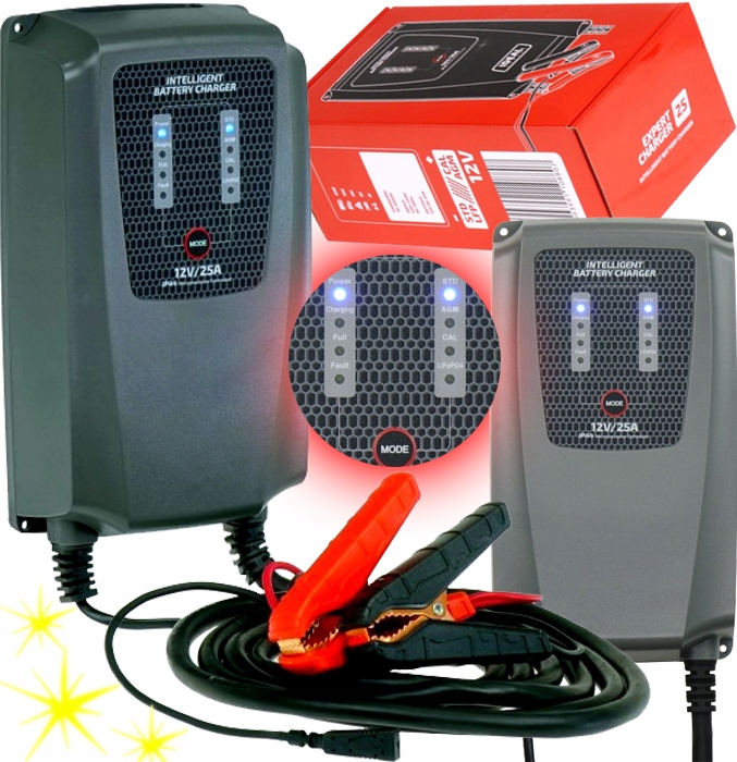 Usmerňovač Ideal 12V 24V 25A Pre Akumulátory Start-stop Efb Agm LiFePO4 Gel