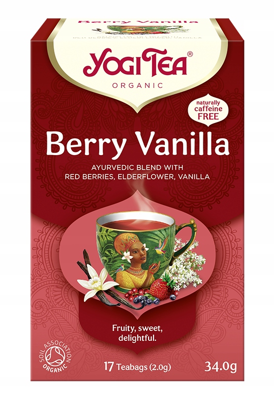 Levně Yogi Tea Berry Vanilla Ovocno-vanilkový čaj 17 sáčků
