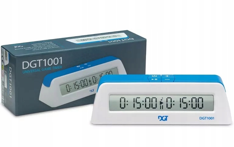 DGT 1001 biały – prosty zegar szachowy