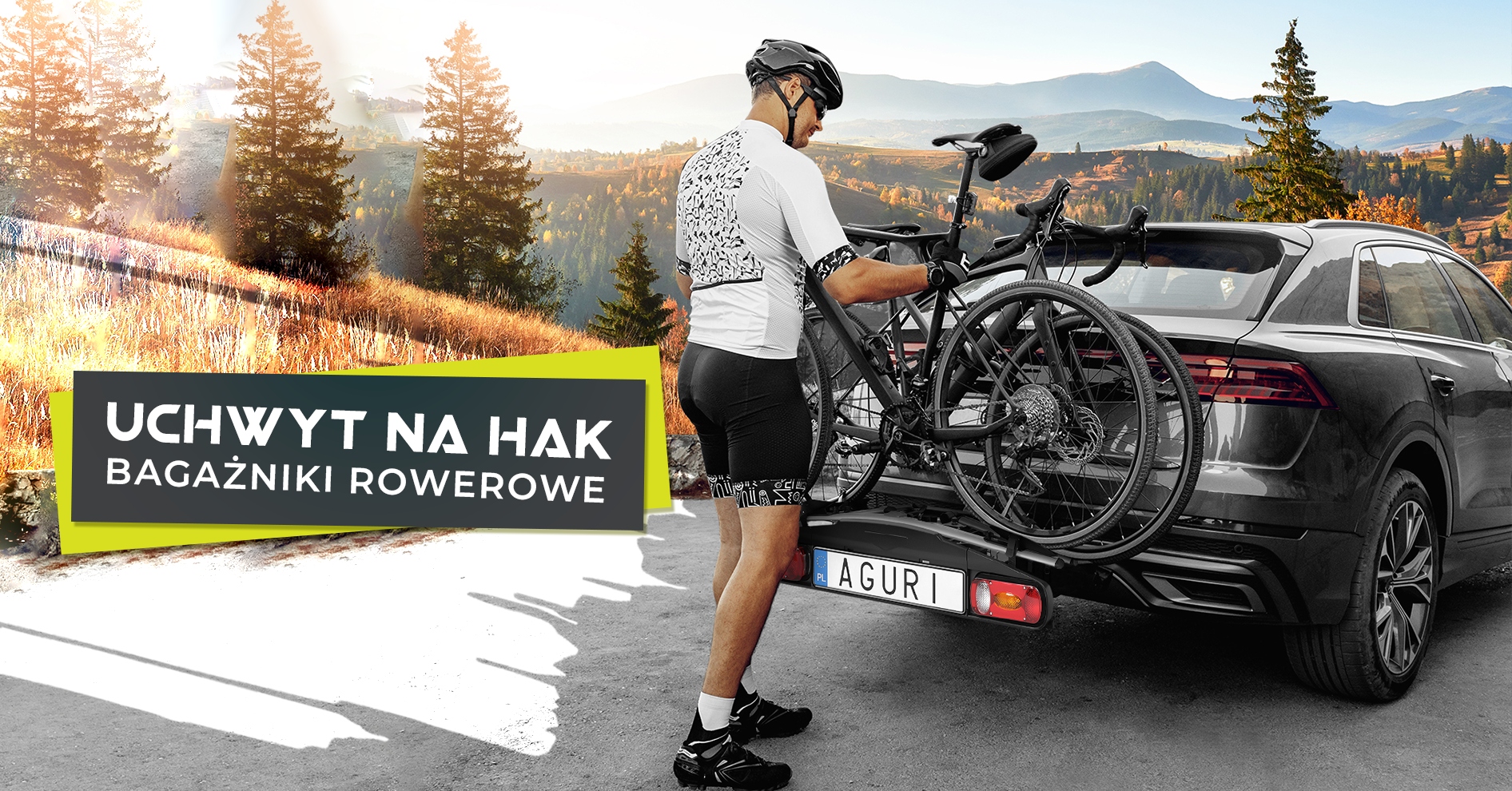 Platforma na 2 rowery na hak AGURIi ActiveBike BLACK Typ uchwytu platforma