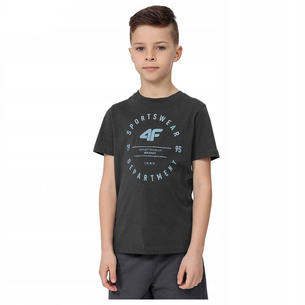 KOSZULKA CHŁOPIĘCA 4F T-SHIRT BAWEŁNA 140 Materiał dominujący bawełna