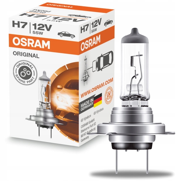 

Osram Żarówka H7 Halogenowa 55W 12V Germany PX26d