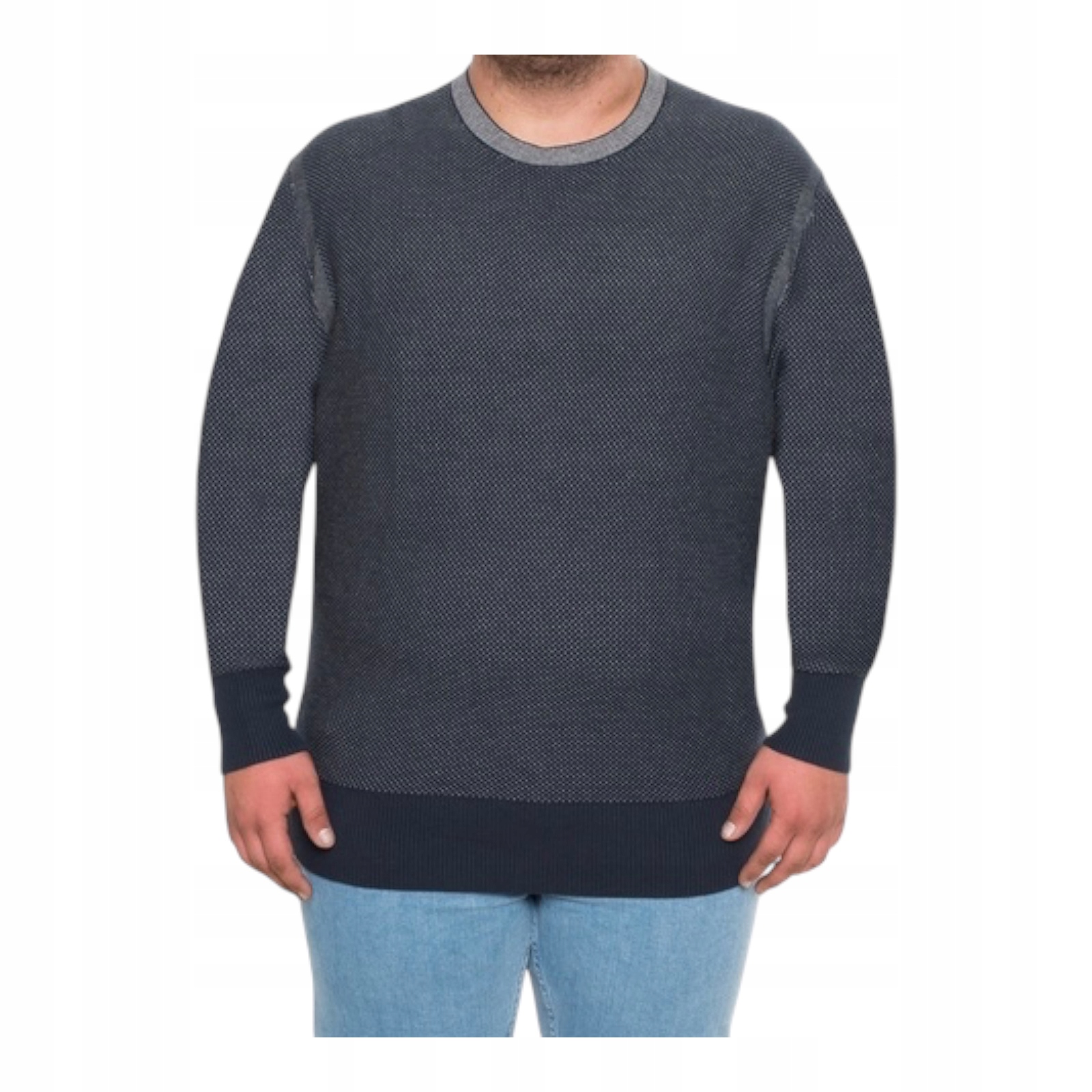 Pánský svetr Tommy Hilfiger MW0MW12335 Tmavě modrý, velikost 4XLT