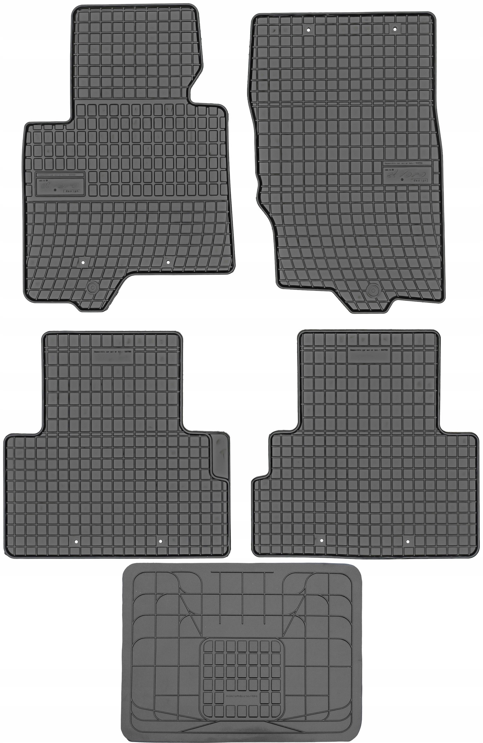 Килимки Фрогум резинові 547709+542742 5 el.