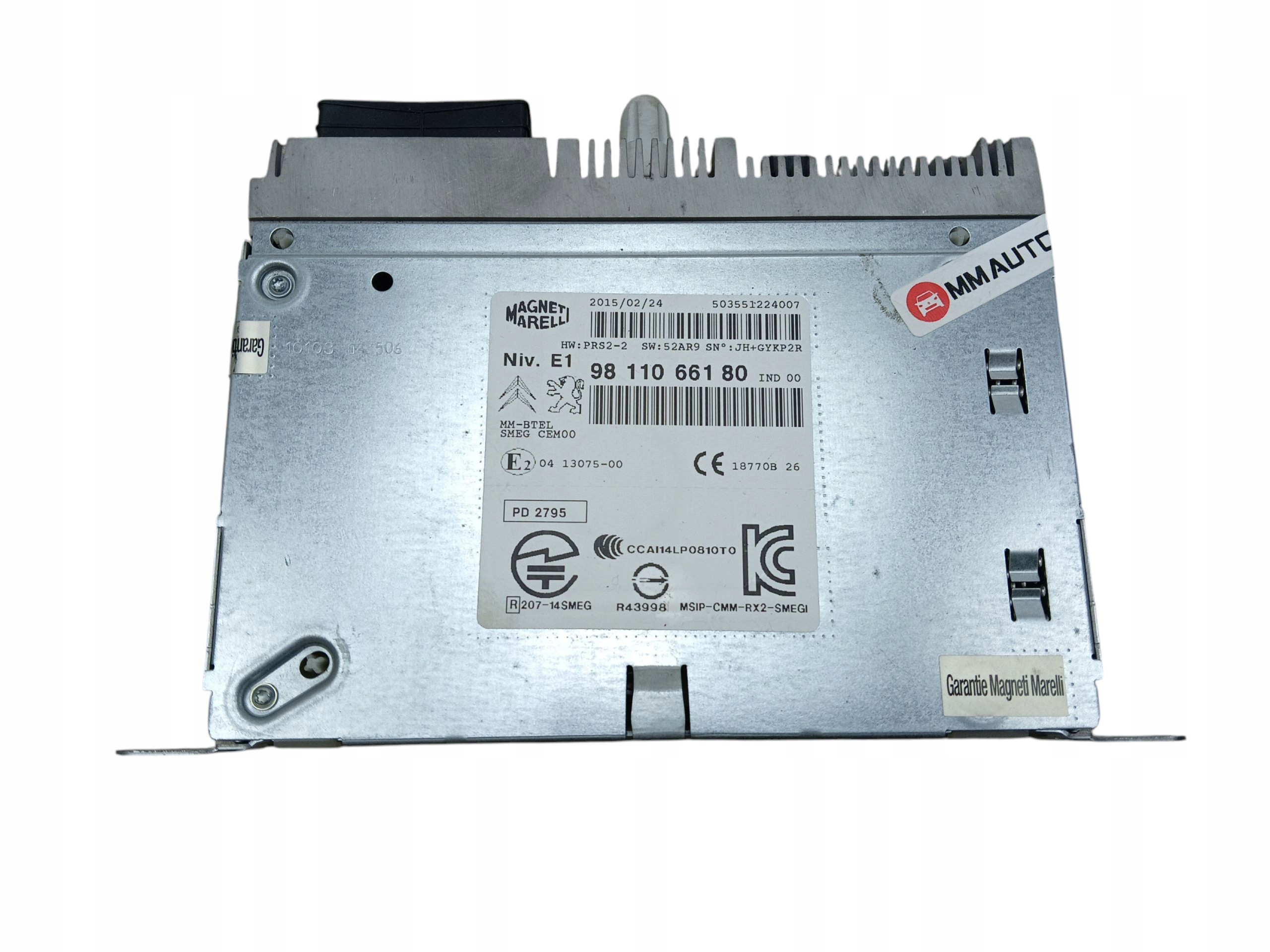 RADIO navigation GPS PEUGEOT 208 und 2008 CITROEN C3 II 9811066180
