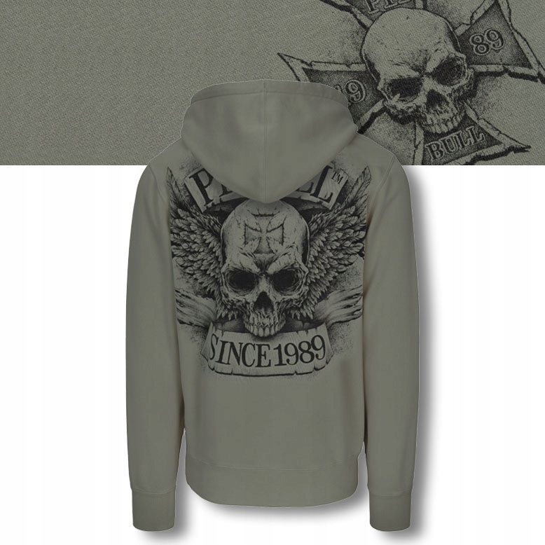 Pánská Mikina s kapucí Pitbull Pohodlná Mikina s potiskem Bite Me