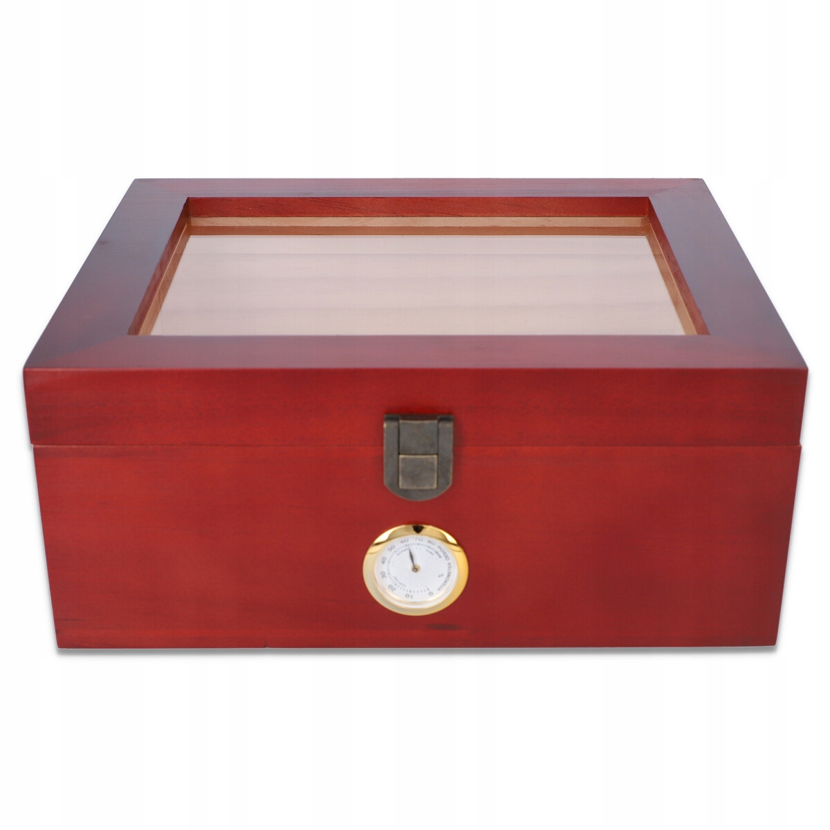 HUMIDOR SOSNOWY Z HIGROMETREM NA CYGARA PUDEŁKO POJEMNIK 14071964902