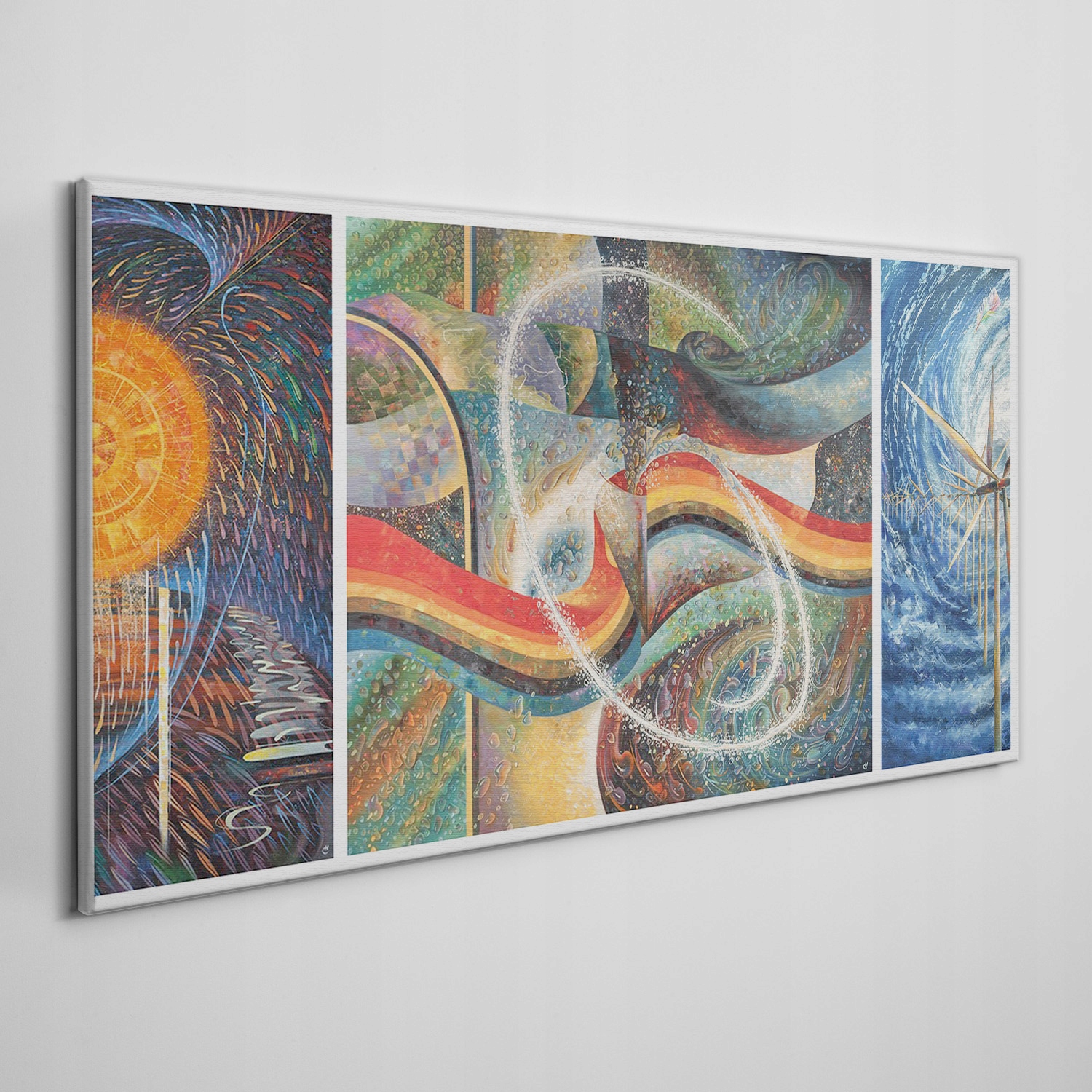 

Płótno obraz na ścianę Mozaika z obrazów 140x70 cm