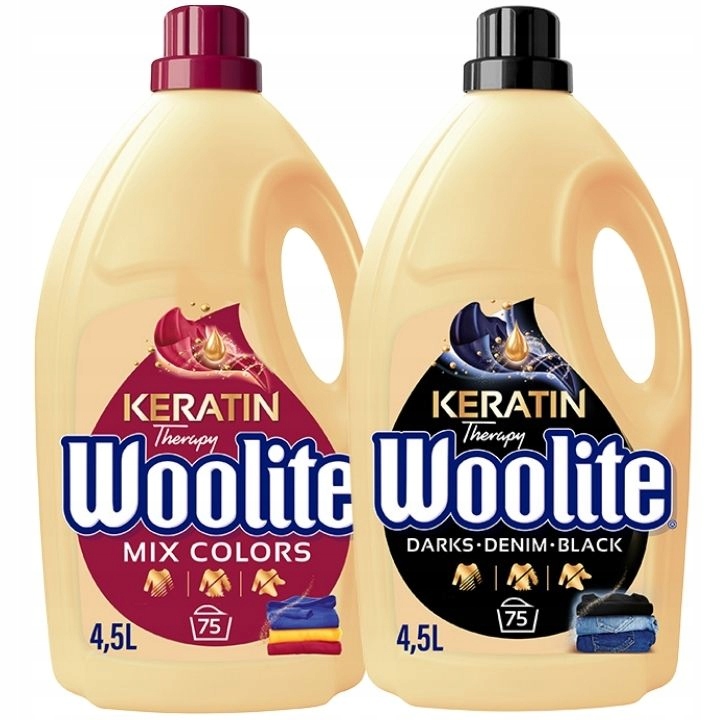 Woolite Black & Color Płyn Do Prania Rzeczy Kolorowych I Czarnych 2X 4,5L