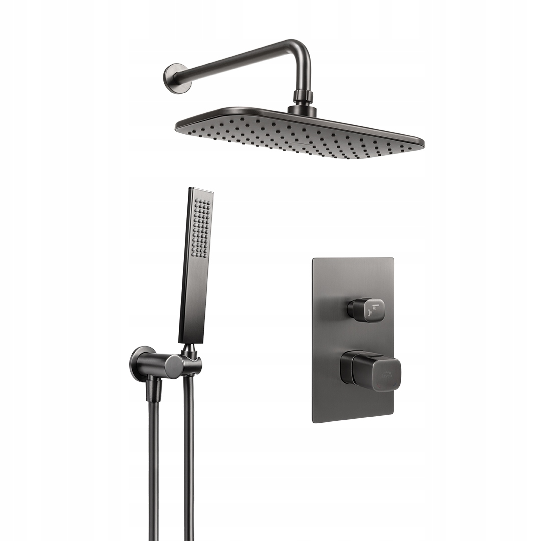 Podomietkový Sprchový Set Grafitový S Batériou Laveo Tores