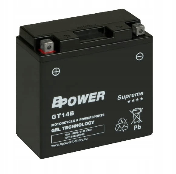 Akumulator Bpower GT14B 12Ah 210A YT14B-BS