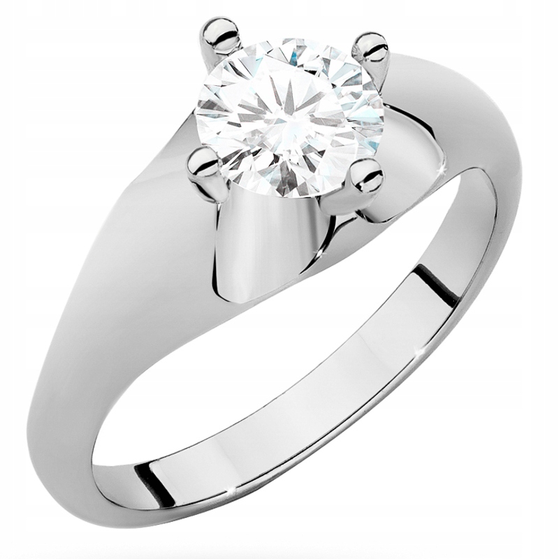 Zlatý Prstýnek pr. 585 s Briliantem 0,70 ct 14k
