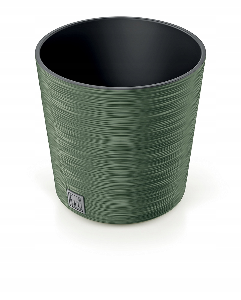 

Doniczka Furu Round z wkładem 25cm. Zielony Ziem.