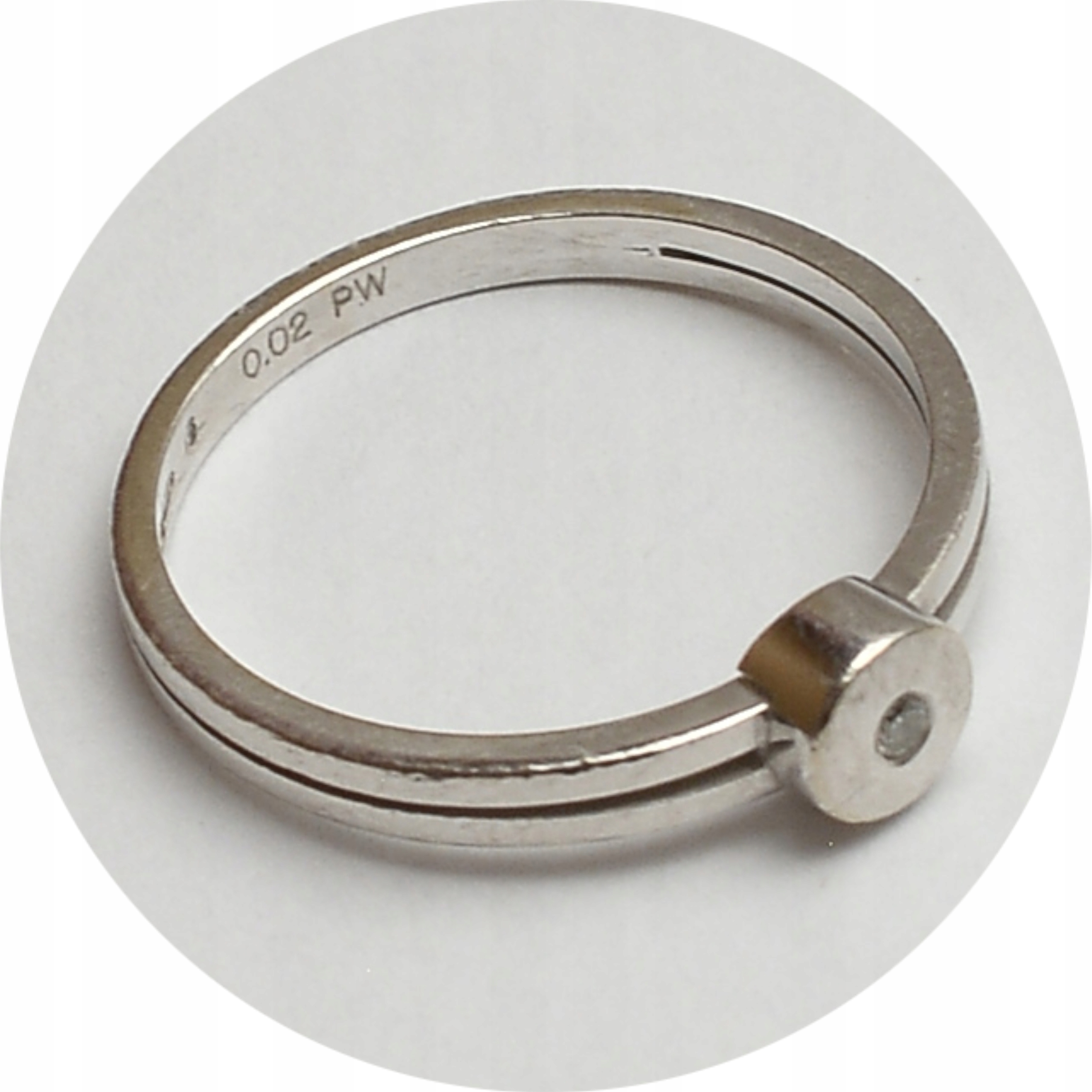 5.edr.ZŁOTY PIERŚCIONEK z BRYLANCIKIEM