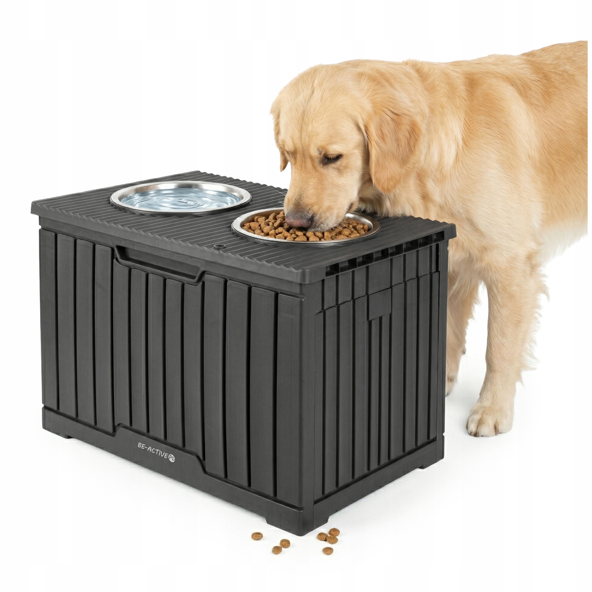 Miska Dla Psa Na Wodę Karmę Miski 1,2L Antypoślizgowa Podwójna Pojemnikiem