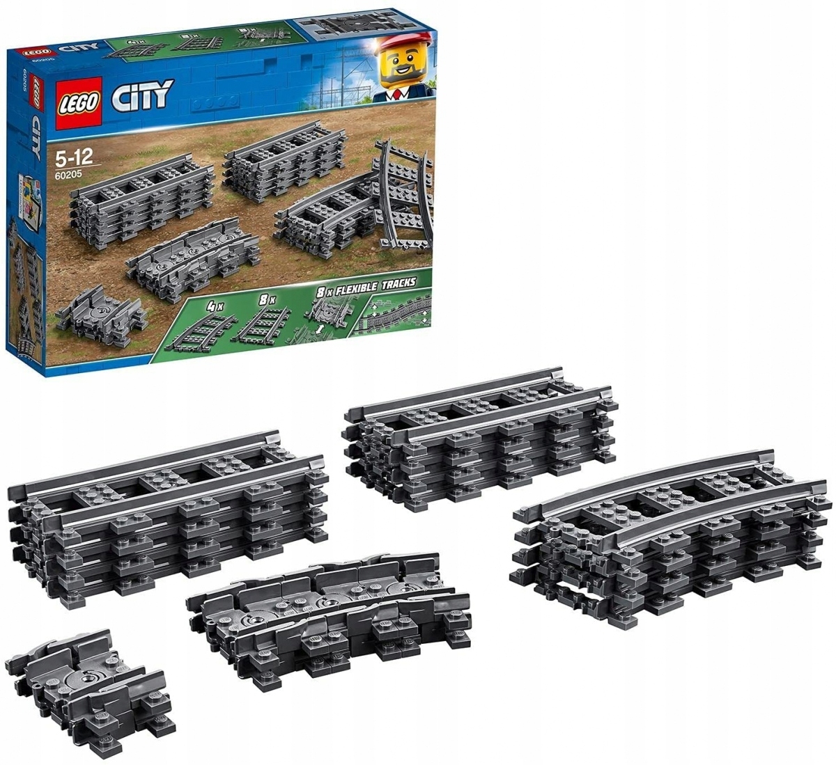 

Lego City 60205 Tory do pociągu 20 elementów