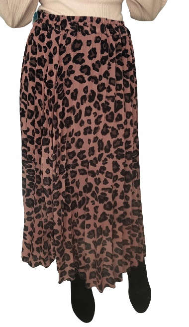 SPÓDNICA PANTERKA MAXI PLISOWANA UNI Marka New Collection