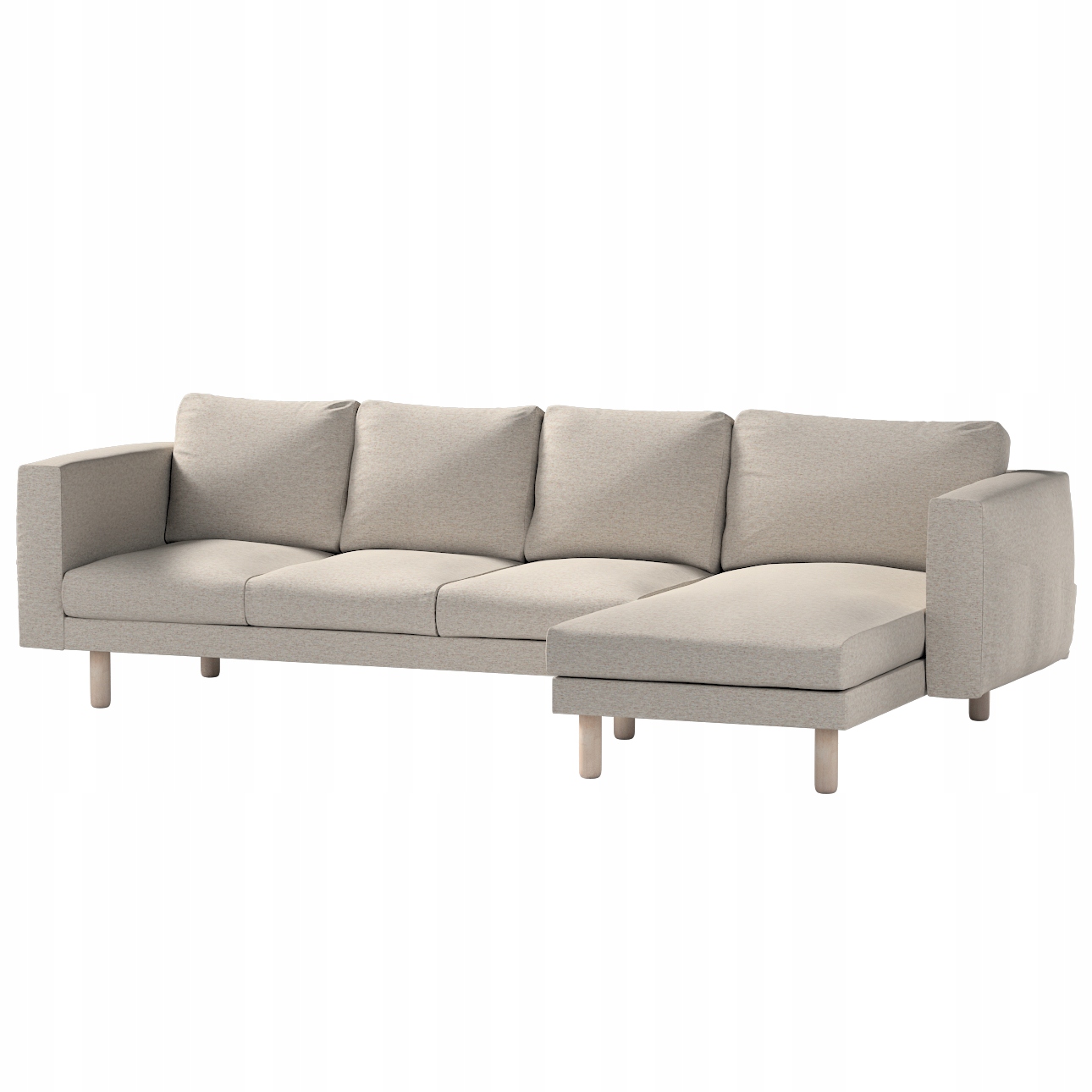 Dekoria potah na pohovku Norsborg pro 4 osoby s lenoškou Ikea, šedý
