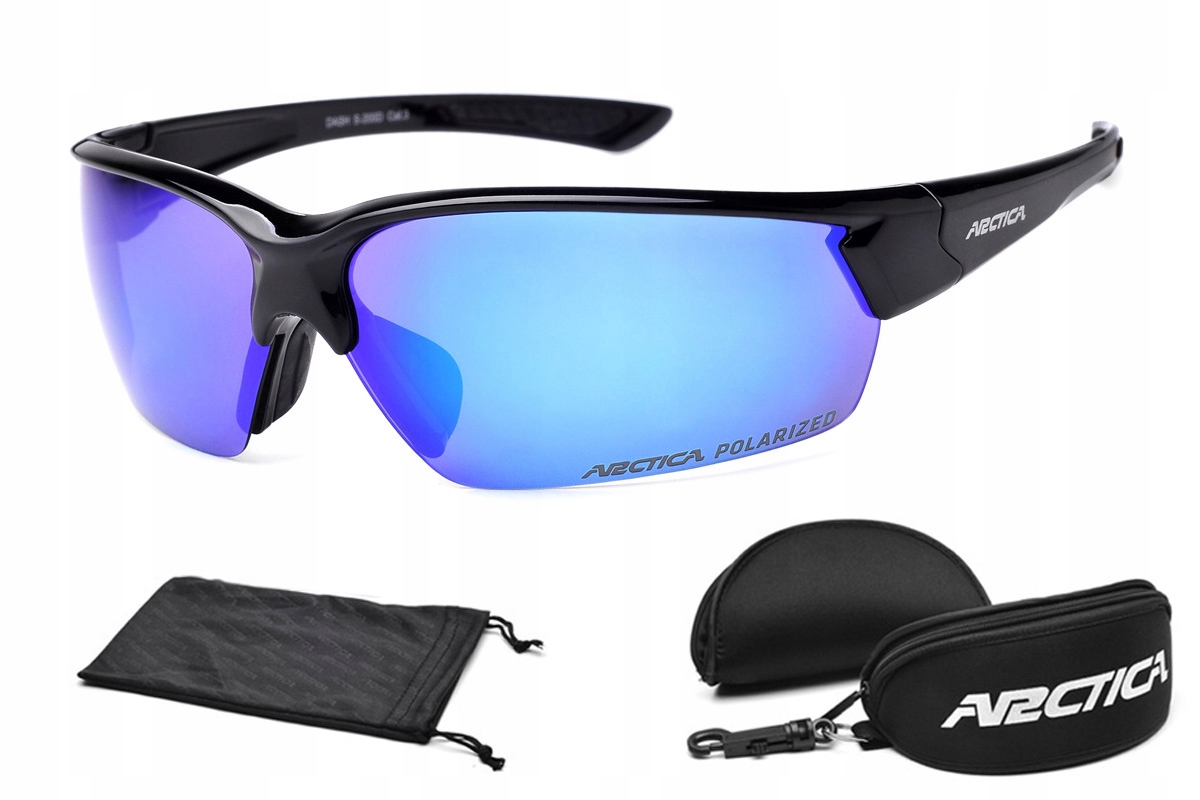 OKULARY POLARYZACYJNE ARCTICA S-200D ROWEROWE SPORTOWE Z POWŁOKĄ LUSTRZANĄ
